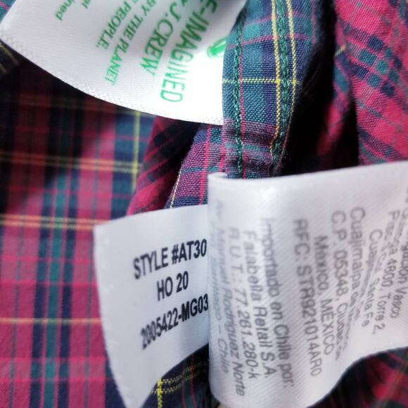 J. Crew Plaid Casual Slim Button Front Shirt - Picture 10 of 11